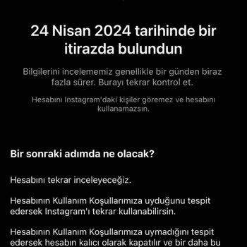 Instagram Hesabım Askıya Alındı