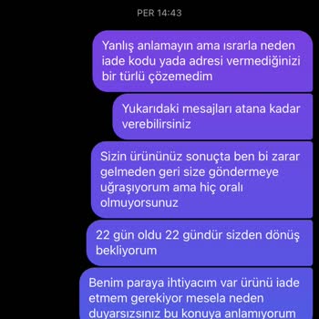 Sama' Collection Online Alışverişte İade Ve Değişim Karmaşası
