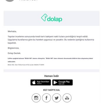 Dolap Hesabım Haksız Yere Kapatıldı