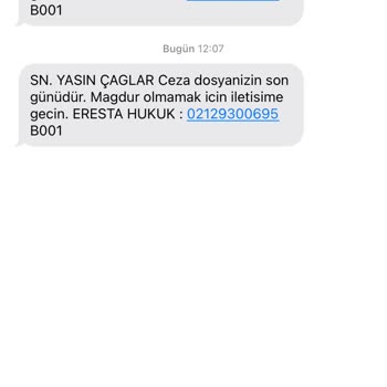 ERESTA (SMS) Eresta Hukuk Şikayet