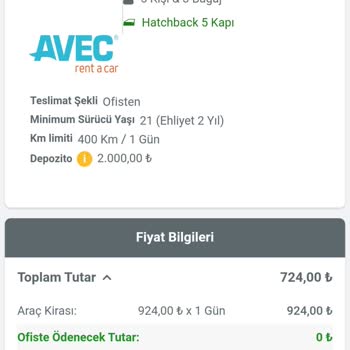 Avec Rent A Car Hizmet Kusuru: Kiralık Araçta Yaşanan Sorunlar!