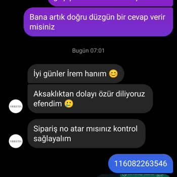 Violetia (violetia.com.tr) Ürün Değişiminde Yaşanan Gecikme Ve İletişim Sorunu