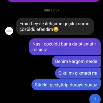 Violetia (violetia.com.tr) Ürün Değişiminde Yaşanan Gecikme Ve İletişim Sorunu