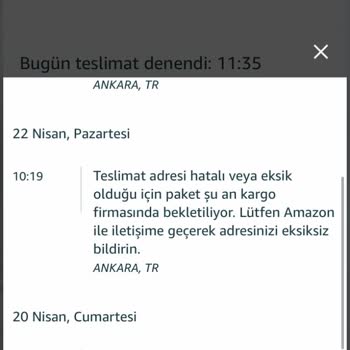 Amazon Mağduriyetimi Gideremedi Yetkili Kişi Dönüş Yapar Mısınız
