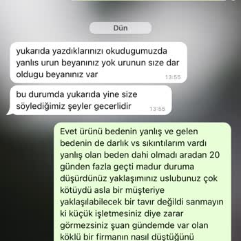 Müq Adlı Mağazadan Kötü Üslubu Ve Müşteriyi Mağdur Etmesi