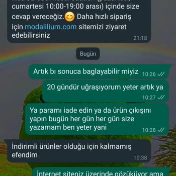 Modalilium Ne Para İadesi Ediyorlar Ne Değişim Yapıyorlar