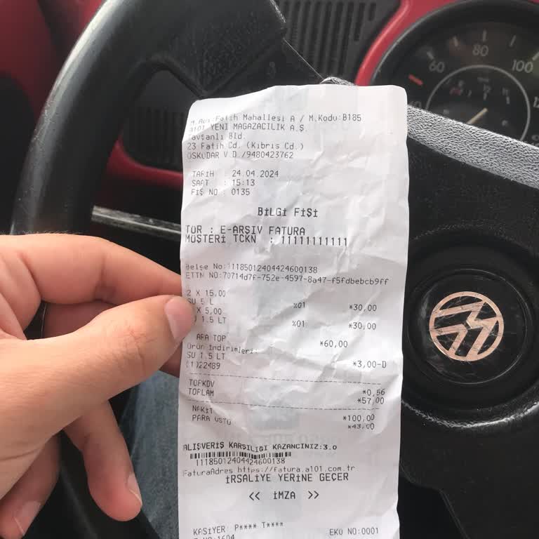 A101 Para Üstü Verememesi