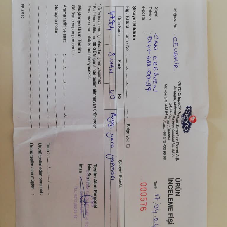 Ceyo Şikayetimi Dikkate Almadı.