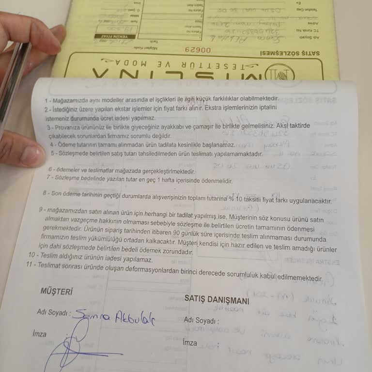 Mislina Gelinlik (Adana) Sözleşme Sonrası Yaşanan Sıkıntılar