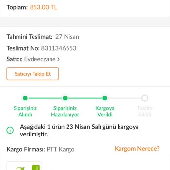 evdeeczane.com Trendyol Ve PTT Kargo İle Yaşanan Mağduriyet