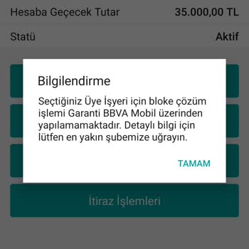 Garanti Bankası Pos Cihazdan