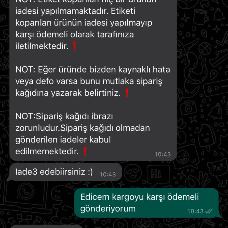 Bircançil Butik Butikten Alınan Ürün Hayal Kırıklığı Yarattı