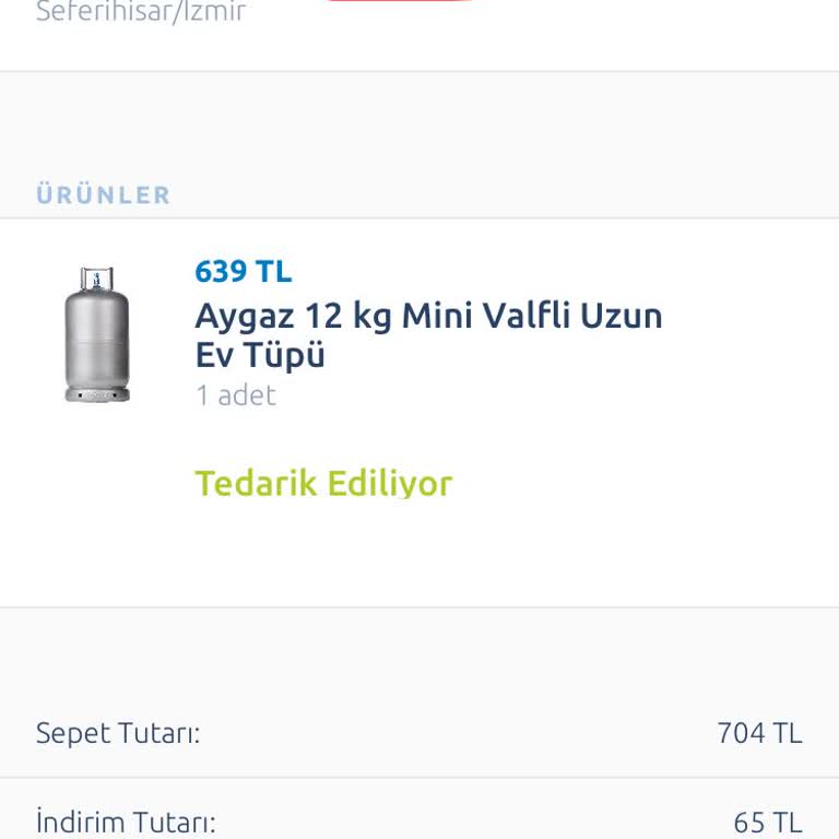 Aygaz Ev Tüpü Teslimat Şikayeti