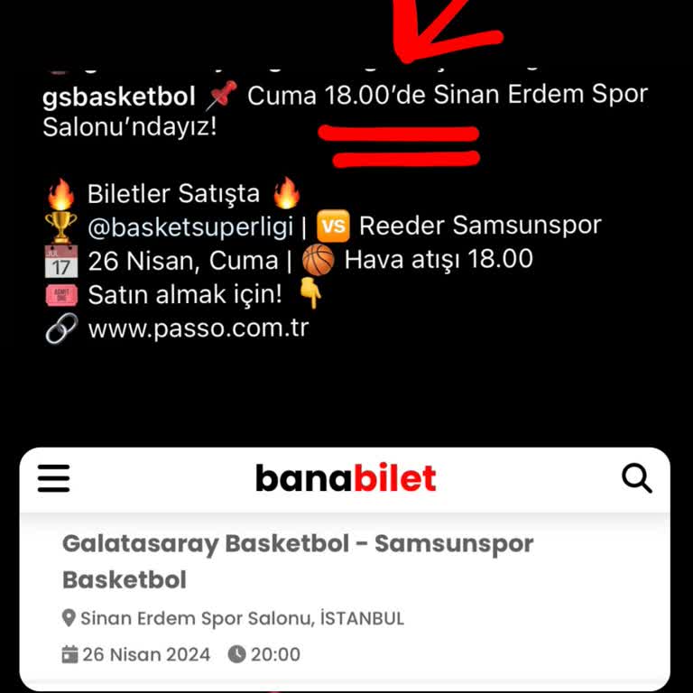 Banabilet.com İki Farklı Bilet Alım Sayfasında Maç Saatleri Farklı?
