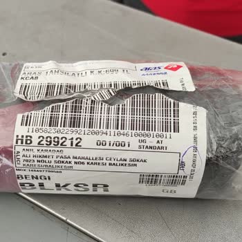 Optik Centerin Aymakop Aras Kargo'dan Usulsüz Kargo Gönderimi