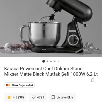 Karaca Züccaciye Karaca Hamur Makinesi
