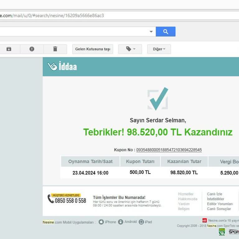Nesine.com Şikayet Ediyorum