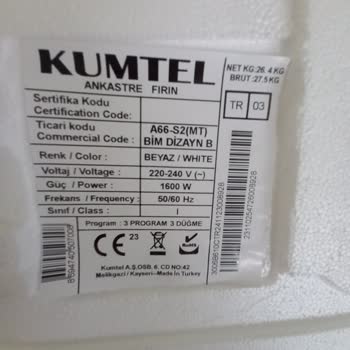 Kumtel Ankastre Fırın Eksik Montaj