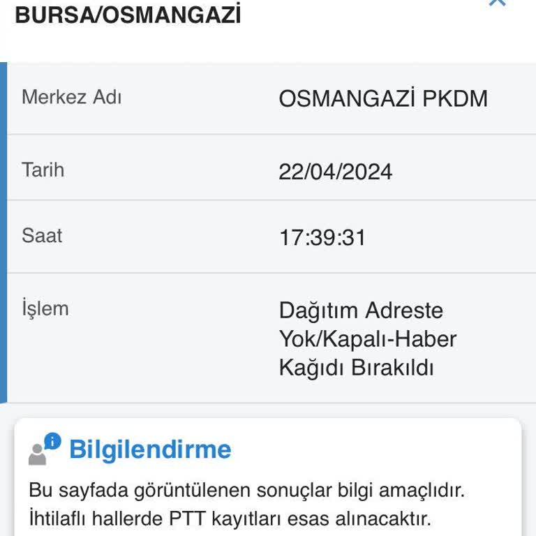 PTT Kargo PTT Ehliyetimi Getirmedi