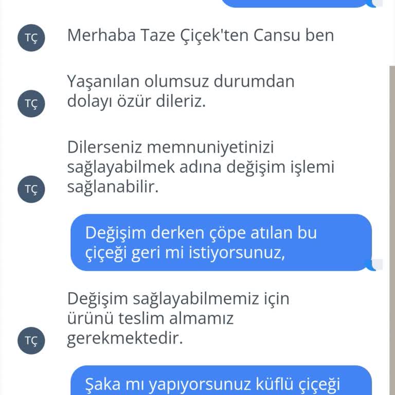 Taze Çiçek (tazecicek.com) Taze Çiçekten Küflü Çiçek