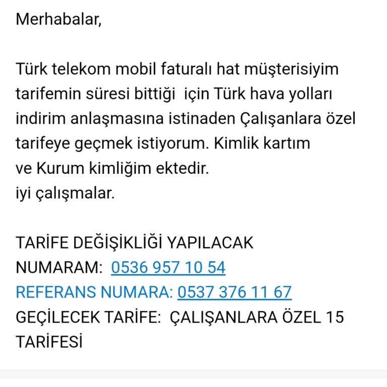 Türk Telekom Çalışanlara Özel Tarife Mağduriyeti