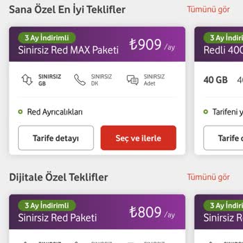 Vodafone Taahhüt Bittiğini İletmeyerek Yüksek Rakamlı Tarife Seçmiş!