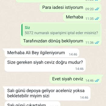 Ant Profiles Siparişimi Göndermiyor Ve İptal De Etmiyor.