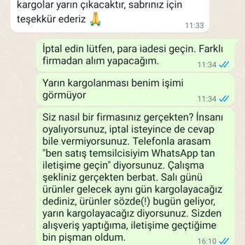 Ant Profiles Siparişimi Göndermiyor Ve İptal De Etmiyor.