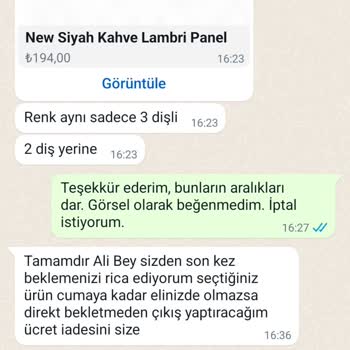Ant Profiles Siparişimi Göndermiyor Ve İptal De Etmiyor.