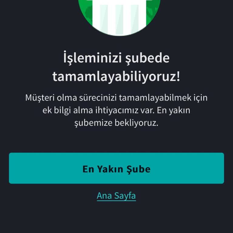 Garanti Bankası Müşteri Olamıyorum