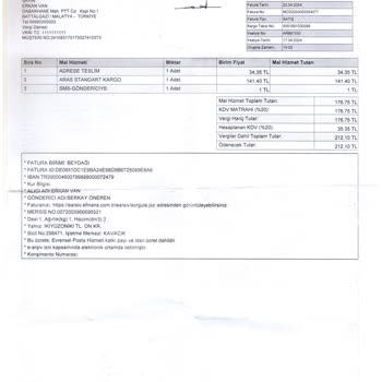 PttAVM Haksız Alınan Kargo Bedeli