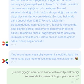 ÇiçekSepeti Teslim Edilmeyen Çiçekler Ortada Yok