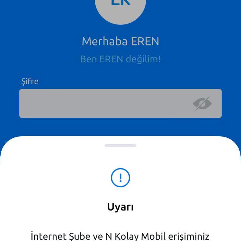İnternet Şube Ve N Kolay Erişimim Kısıtlandı
