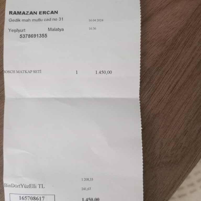 Bosch Yanlış Ürün Gönderimi Ve Tüketici Hakları
