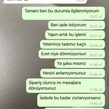 Emine Aydın Ürün İade Problemi
