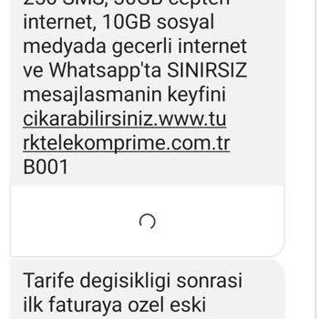 Türk Telekom Bilgim Dışında Tarife Onayı