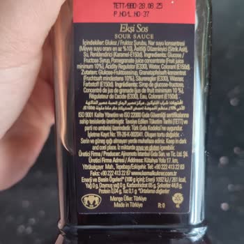 Kemal Kükrer Nar Ekşisi Ve Nar Ekşisi Sos