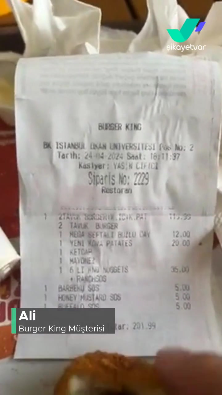 Okan Üniversitesi Burger King Nuggetin İçindeki Siyah Lekeler! videonun kapak resmi