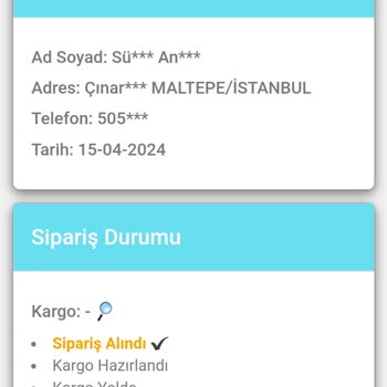 Moda Kokosh Siparişim Halen Gelmedi!