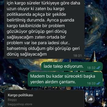 Baggyshop.store Ürünüm Nerede? Beklenen Teslimat Gerçekleşmedi