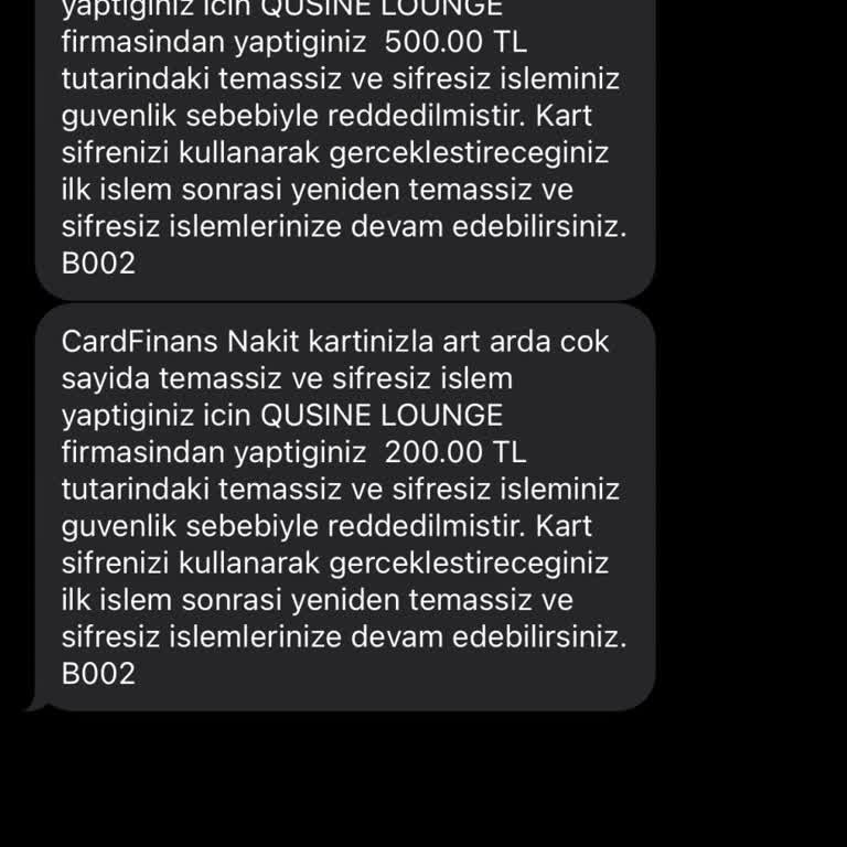 PTT Kargo Teslim Edilmeyen Banka Kartımla 2kez Şüpheli İşlem