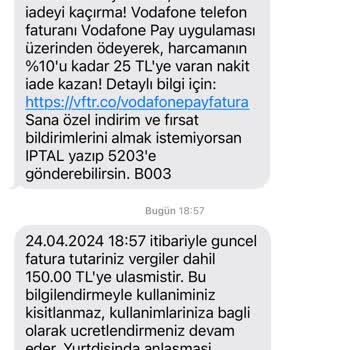 Vodafone Müşterisini Mağdur Bırakıyor