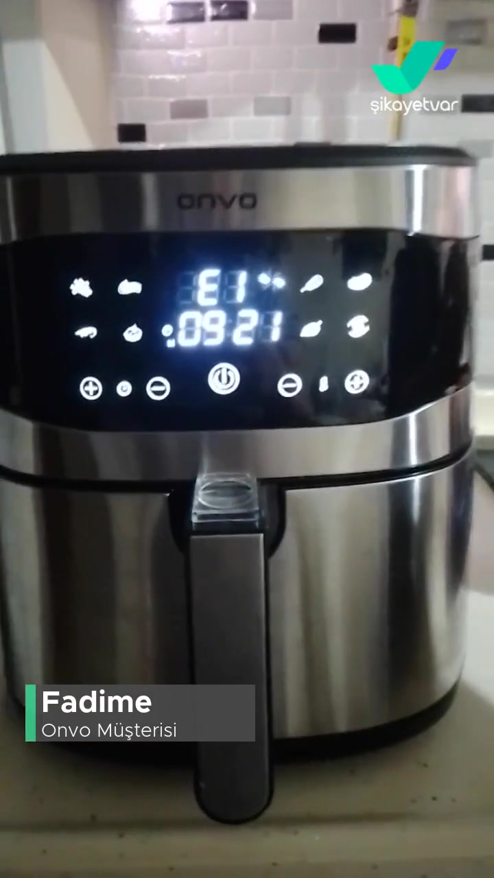 Onvo Airfryer Arıza E1 Veriyor! videonun kapak resmi