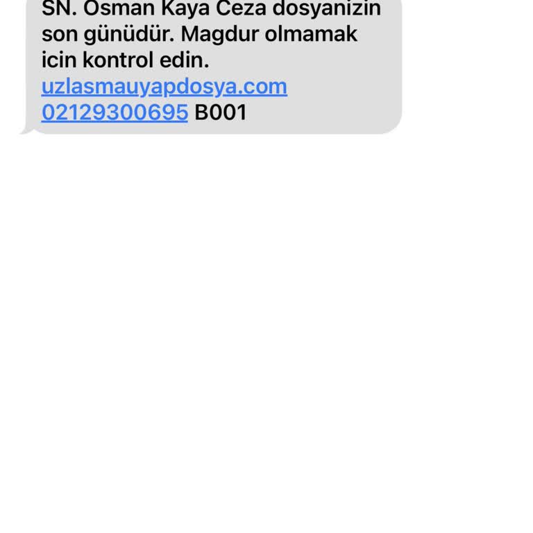 ERESTA (SMS) Aranmama Rağmen Muhatap Yok