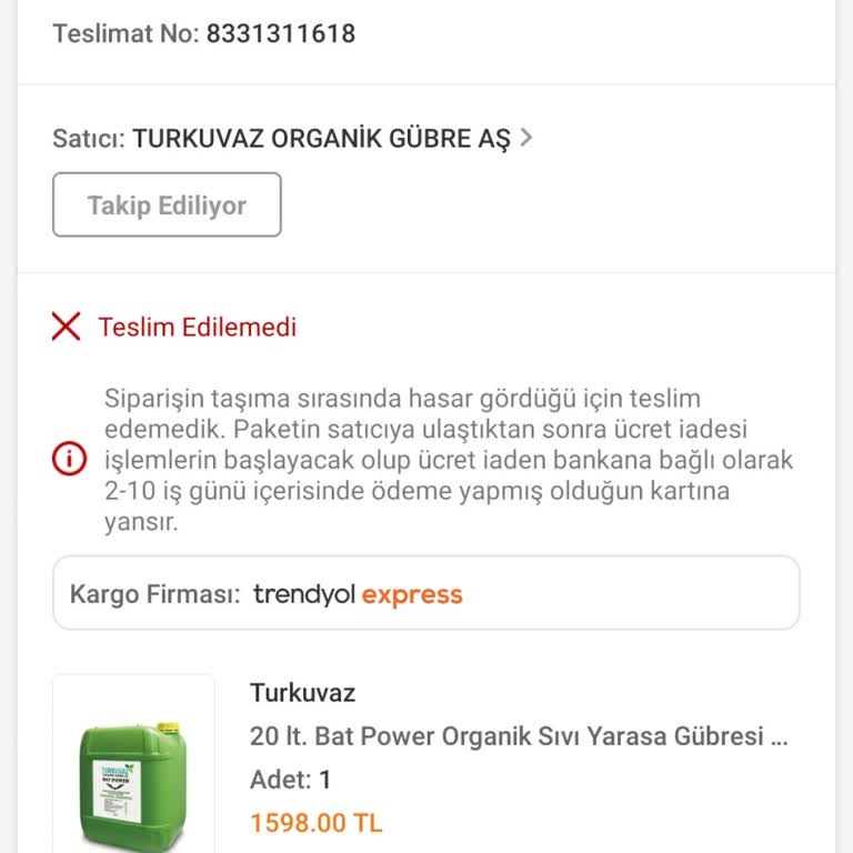 Trendyol Express Para İadesi Haftalar Sonra Yapılıyor