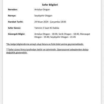 Kamil Koç Para İade Ve Öneri