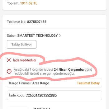 Trendyol Müşterisini Umursamıyor. Şikayetim Var.