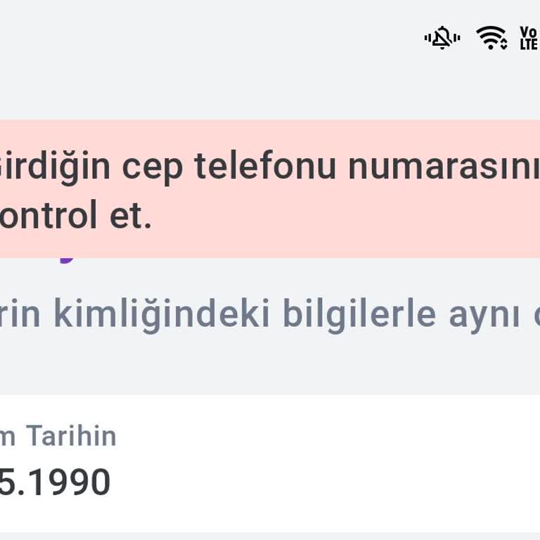 Hadi - TOMBANK Cep Telefonu Numarası Hatası