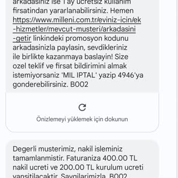 Millenicom Nakil Tamamlandı Denildi (! )