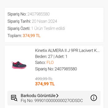 FLO Ayakkabı Farklı Gönderilen Ayakkabı Mağduriyeti